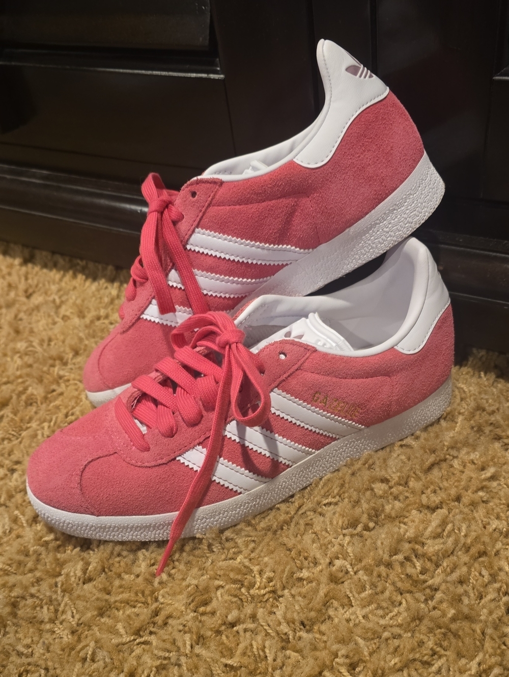 adidas Gazelle Women's Suede Sneakers - Pink & White